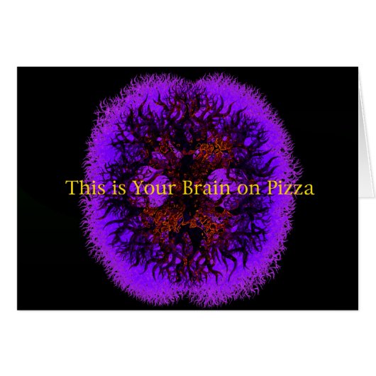 This is Your Brain on Pizza Cards (Front Horizontal)