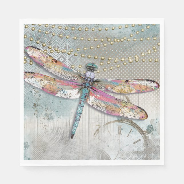 This Is Your Time Dragonfly Napkin (Front)