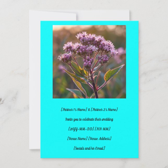 This Is Your Unique Joe-Pye Weed  Invitation (Front)