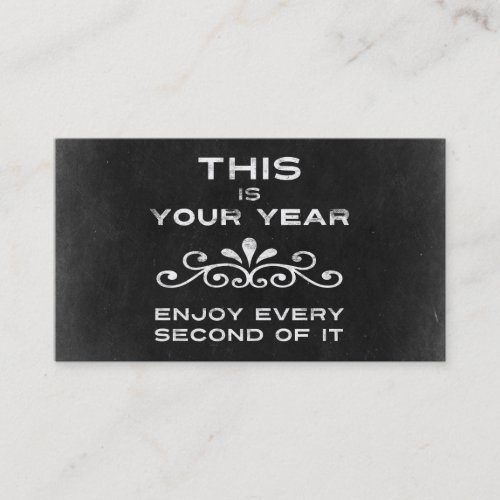 This Is Your Year Business Card Template