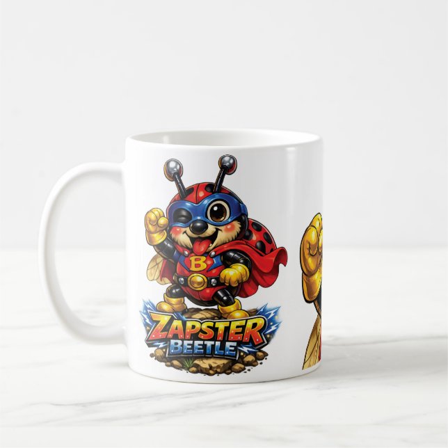 This is "Zapster Beetle"  Coffee Mug (Left)
