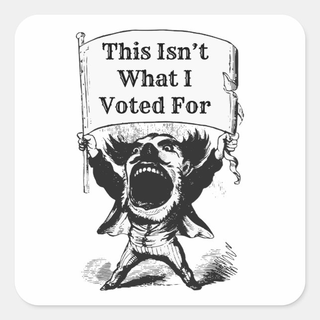This Isn’t What I Voted For Square Sticker (Front)