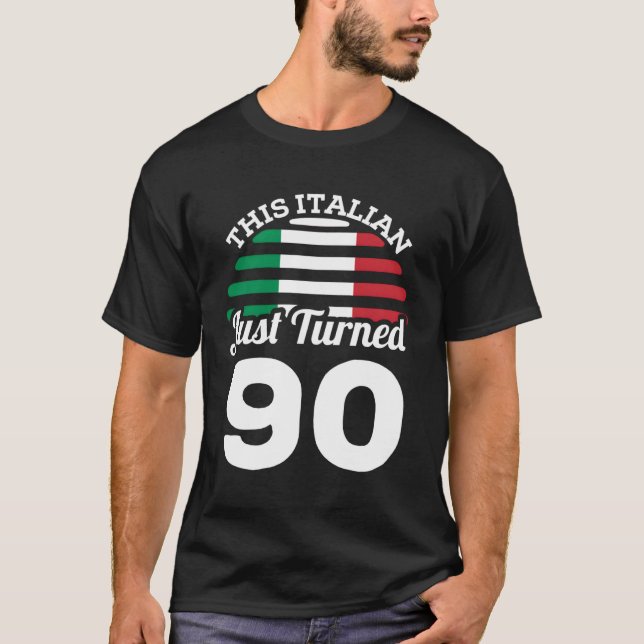 This Italian Just Turned 90 Italy 90Th T-Shirt (Front)