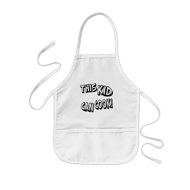 This kid can cook kids' apron (Front)