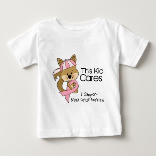 This Kid Cares Breast Cancer Awareness Baby T_Shirt