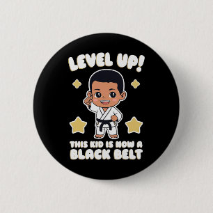 This Kid Is Now A Black Belt Karate Hapkido Award  Button