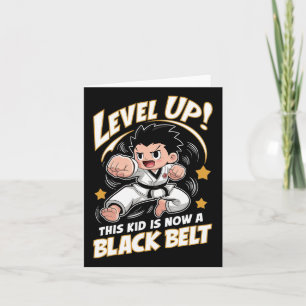 This Kid Is Now A Black Belt Karate Hapkido Award Card