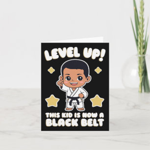 This Kid Is Now A Black Belt Karate Hapkido Award  Card
