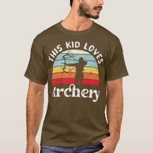 This Kid loves Archery Boys Girls Gift T-Shirt