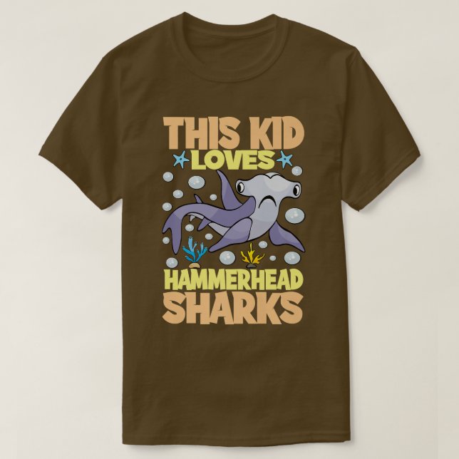 This Kid Loves Hammerhead Sharks I Kids Hammerhead T-Shirt (Design Front)