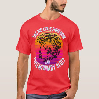 this kid loves punk rock and Contemporary Blues T-Shirt