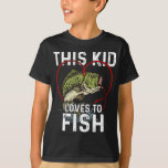 This Kid Loves To Fish Fishing Children Fisherman T-shirt at Zazzle