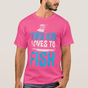 This Kid Loves To Fish Fishing Fisherman Bass Fish T-Shirt