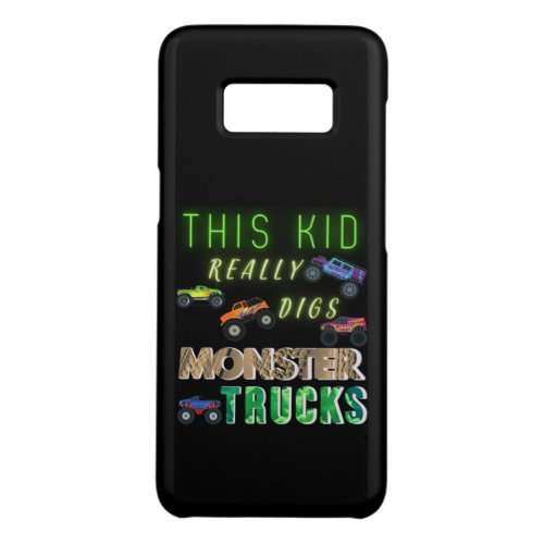 This Kid Really Digs Monster Trucks Case_Mate Samsung Galaxy S8 Case