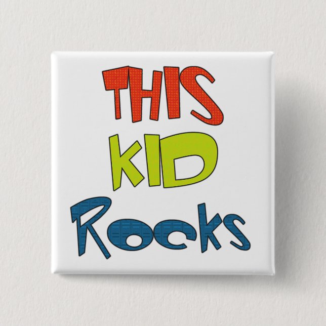 This Kid Rocks Tshirts and Gifts Button (Front)