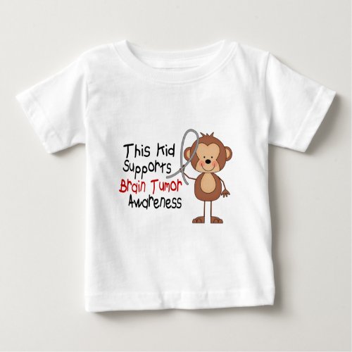 This Kid Supports Brain Tumor Awareness Baby T_Shirt