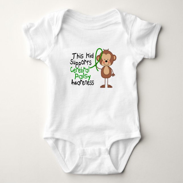 This Kid Supports Cerebral Palsy Awareness Baby Bodysuit (Front)