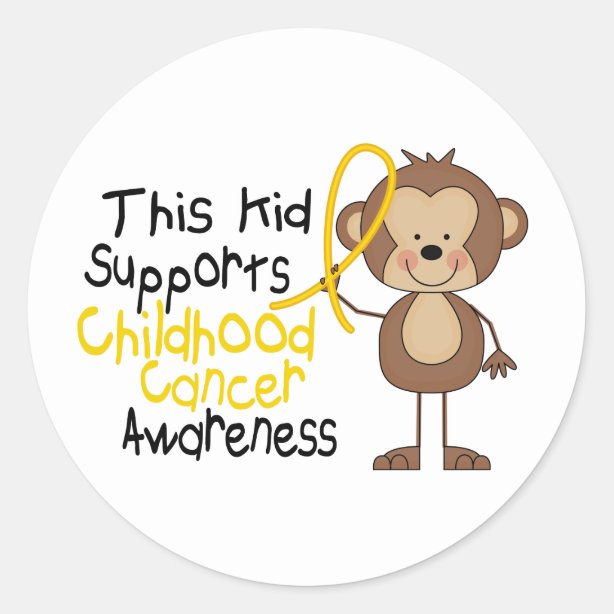 Support Childhood Cancer Awareness Stickers 100