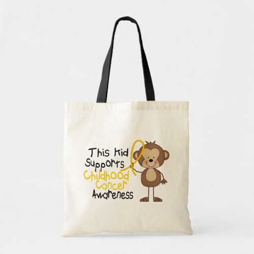 This Kid Supports Childhood Cancer Awareness Tote Bag