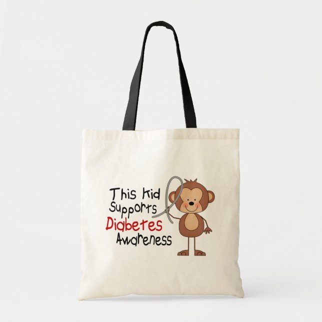 This Kid Supports Diabetes Awareness Tote Bag (Front)