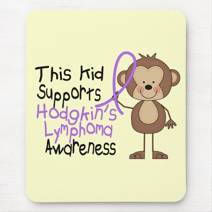 This Kid Supports Hodgkins Lymphoma Awareness Mouse Pad