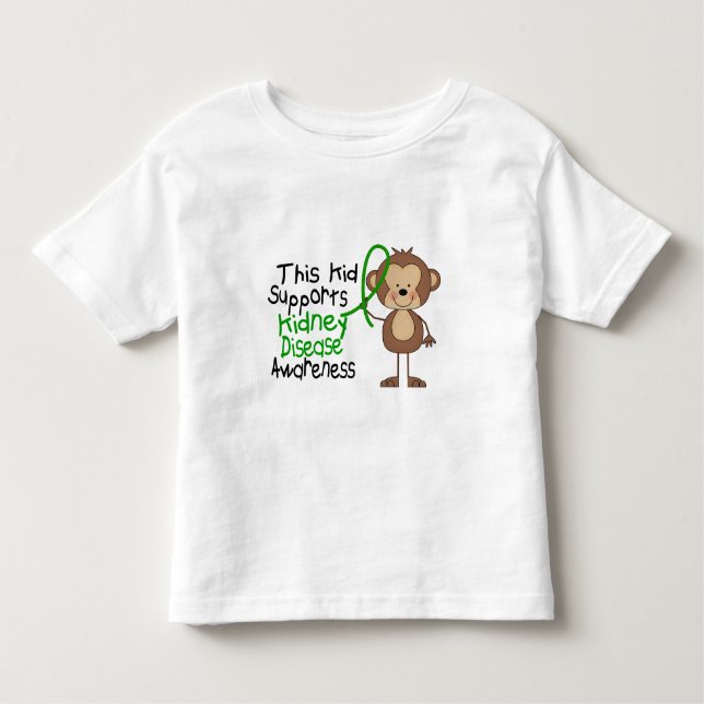 This Kid Supports Kidney Disease Awareness Toddler T-shirt (Front)
