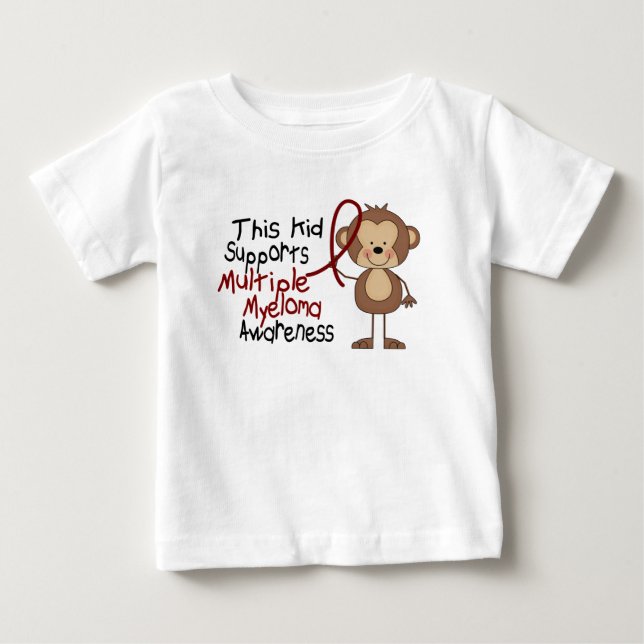This Kid Supports Multiple Myeloma Awareness Baby T-Shirt (Front)