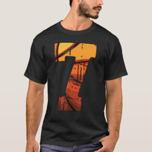 This kids basketball tee with number 7