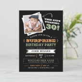 This Kid's Turning Old! Surprise Birthday Photo Invitation (Standing Front)