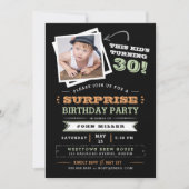 This Kid's Turning Old! Surprise Birthday Photo Invitation (Front)