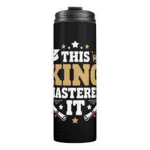 This King I Mastered It Masters Graduation Class Thermal Tumbler