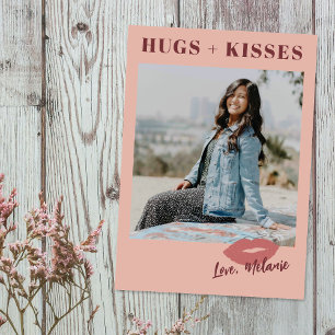 This Kiss Script Valentine's Day Photo Card -Blush