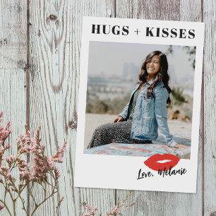 This Kiss Script Valentine's Day Photo Card - Red