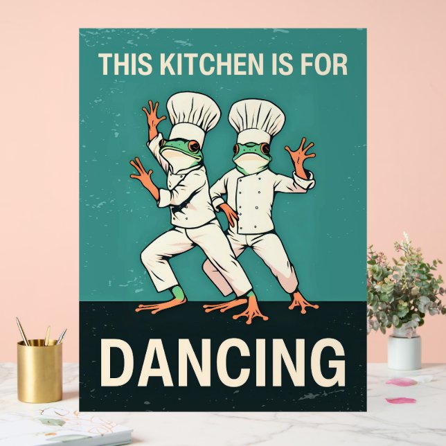 This Kitchen Is For Dancing  Acrylic Sign (Wedding)