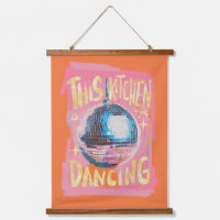 This Kitchen is For Dancing Disco Wall Tapestry