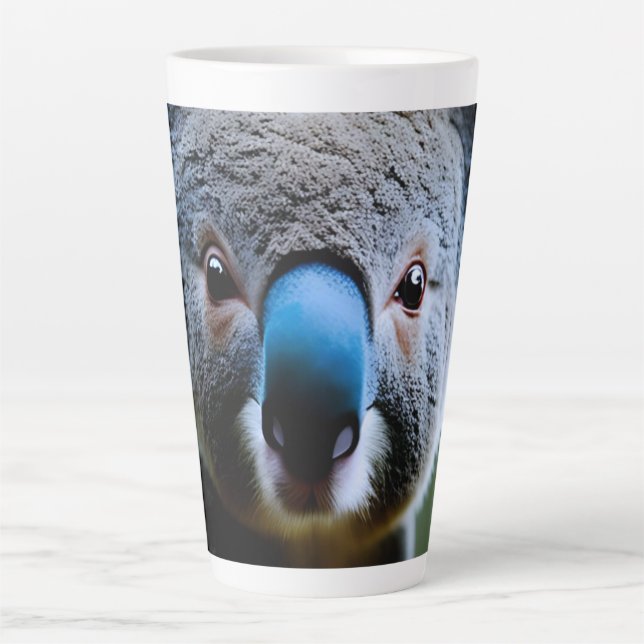 This Koala Bear Just Loves A Selfie, Latte Mug (Front)