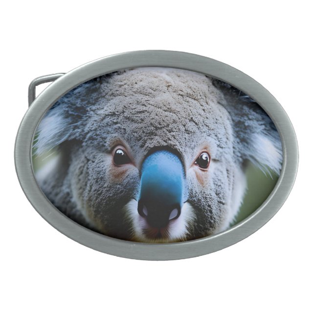 This Koala Bear Loves A Selfie, Belt Buckle (Front)