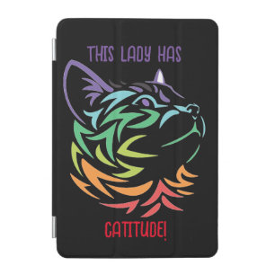 This Lady has Catitude iPad Mini Cover