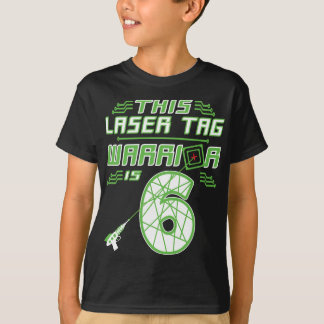 This Laser Tag Warrior is 6 Gaming 6th Birthday T-Shirt