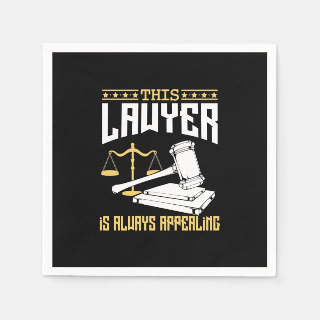 This Lawyer Is Always Appealing Napkins (Front)