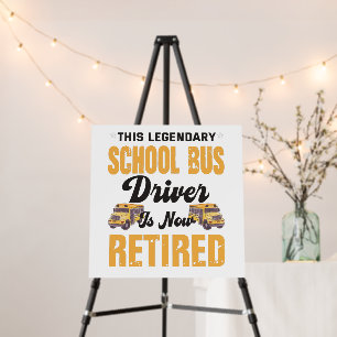 This legendary school bus driver is now retired foam board