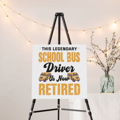 This legendary school bus driver is now retired foam board