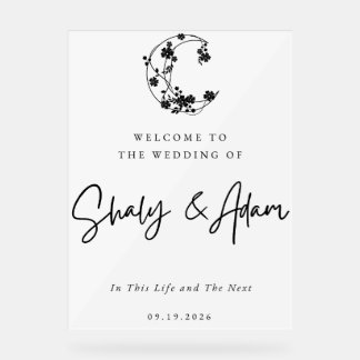 This Life and the Next Acrylic Wedding Sign
