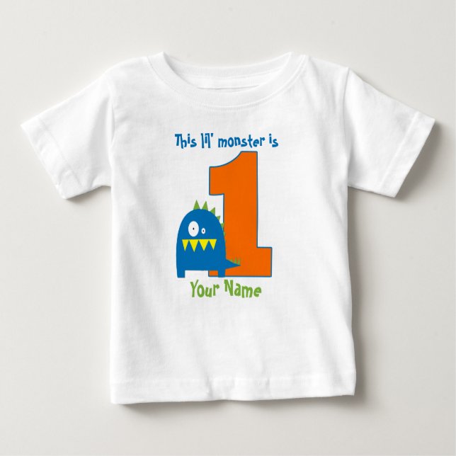 This Lil Monster First Birthday Shirt (Front)