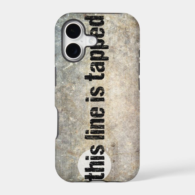 this line is tapped 4th amendment iphone case (Back)