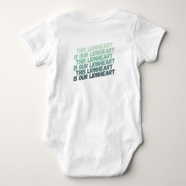 This Lionheart (Baby) Baby Bodysuit (Back)