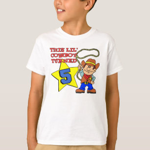 This Little Cowboy Turned 5 5th Birthday T-Shirt