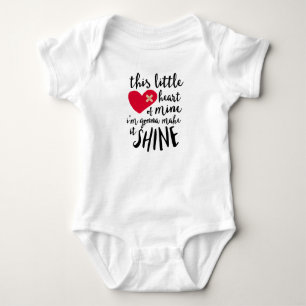 This Little Heart Of Mine - CHD Warrior Baby Bodysuit