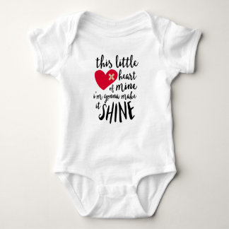 This Little Heart Of Mine - CHD Warrior Baby Bodysuit