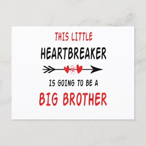 This Little Heartbreaker Is Going To Be A Big Gift Announcement Postcard